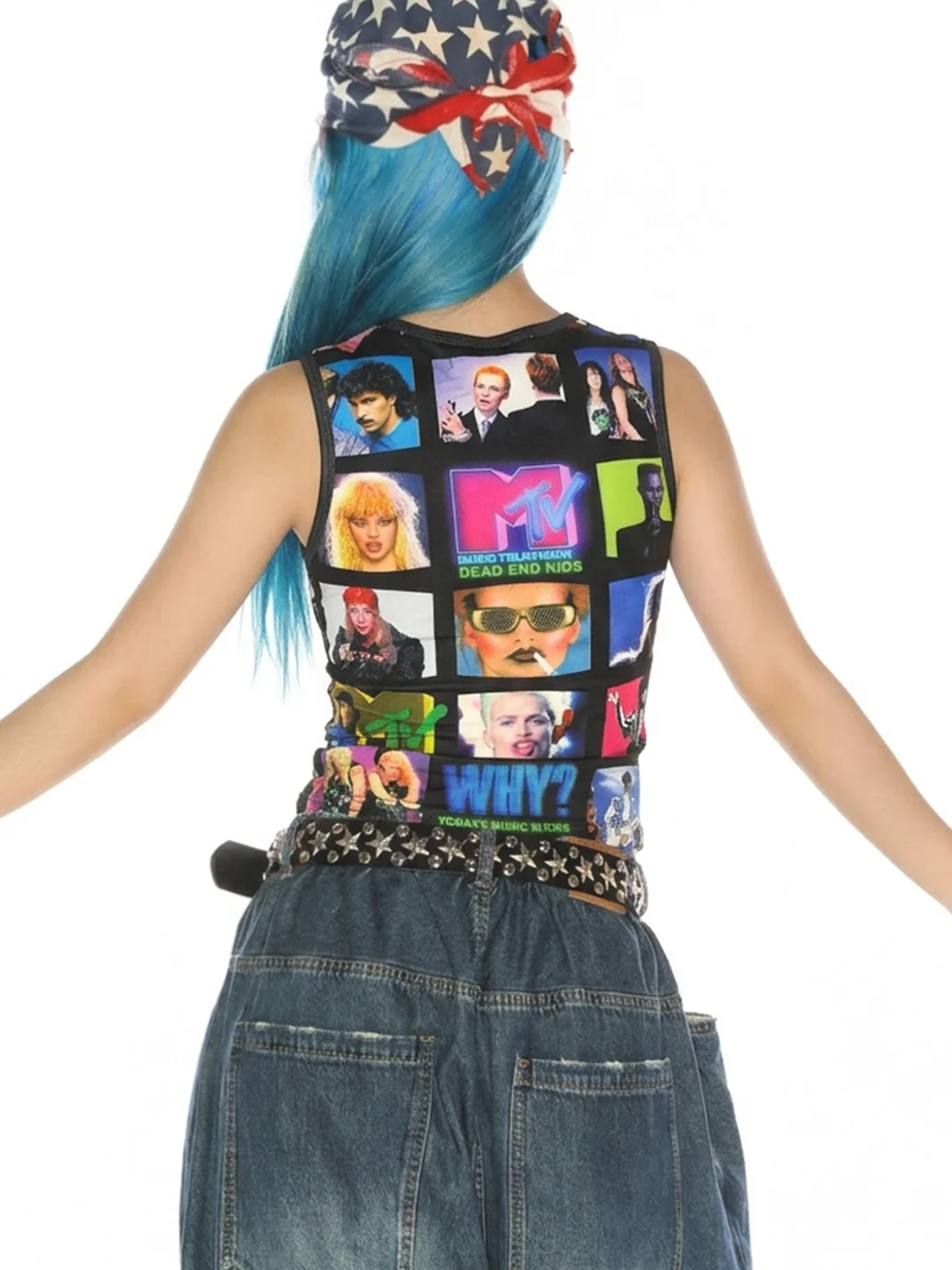 DeadEndKids | Cute Print Stretch Sleeveless Vest