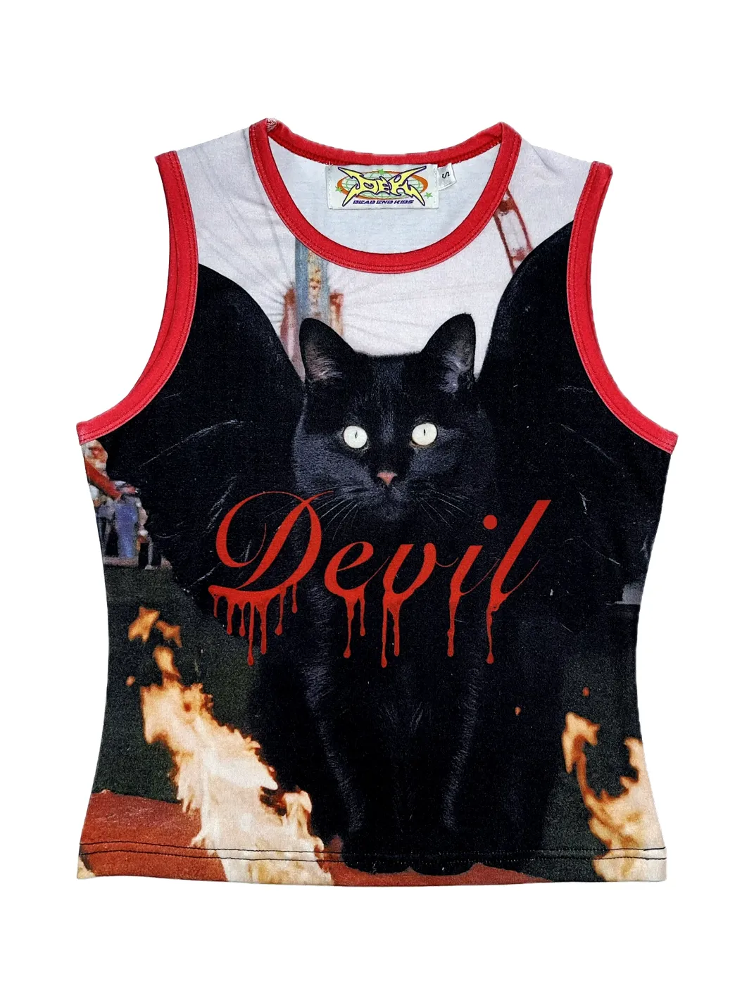 DeadEndKids | Cute Print Stretch Sleeveless Vest