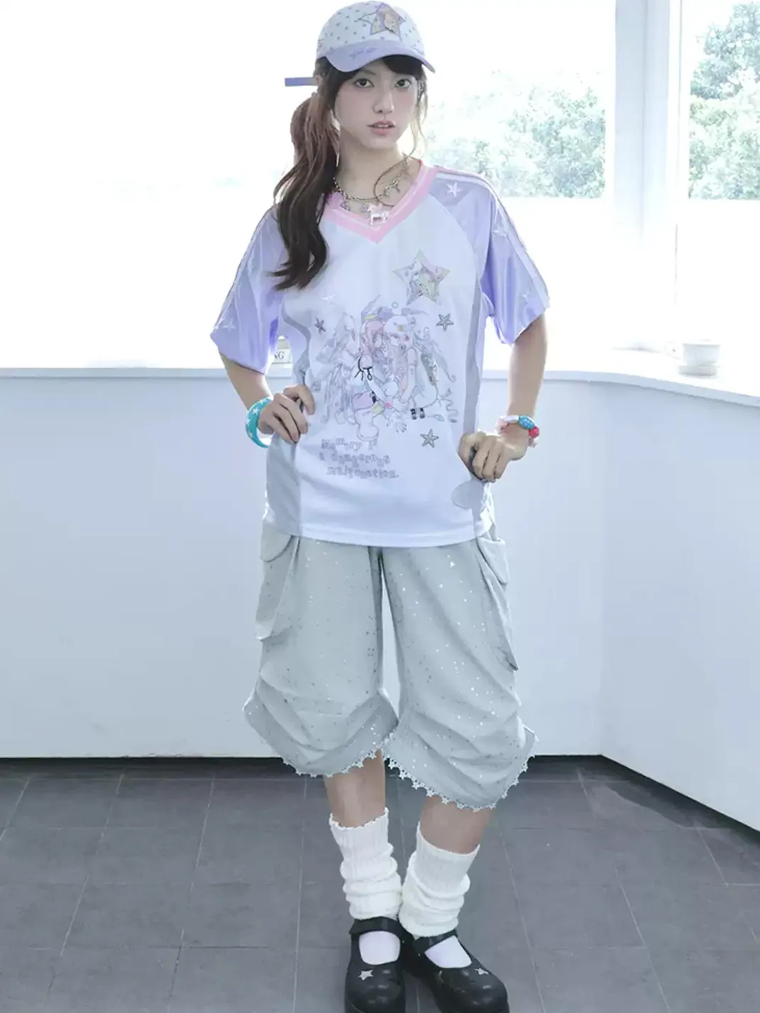 Hashtag DDD | Y2K Star Print Convertible Cargo Pants
