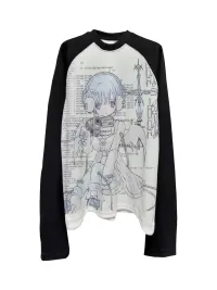 SHIBU | Anime Graphic Raglan Long-Sleeve T-Shirt