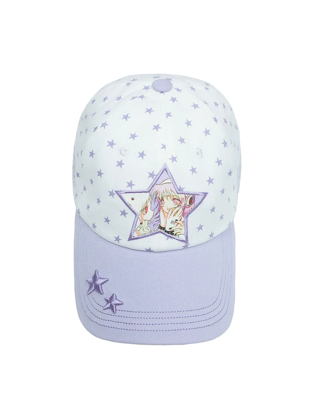 Hashtag DDD | Star Print Two-Tone Baseball Cap