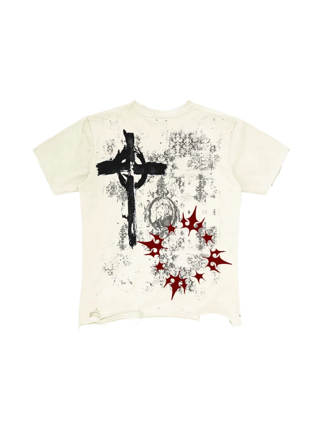 SHIBU | Distressed Graphic Short-Sleeve T-Shirt