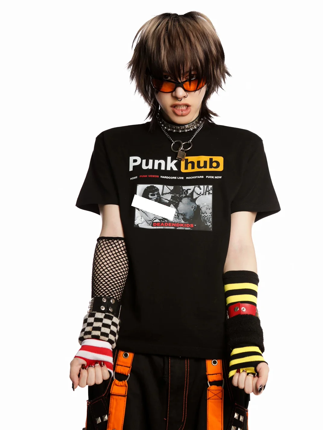 DeadEndKids | YouCute Print Slim Fit Shoulder T-Shirt