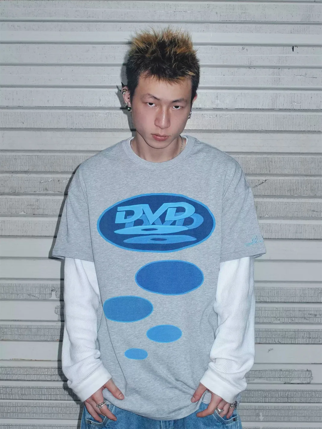 Game one | Oversized DVD Graphic Crew-Neck T-Shirt