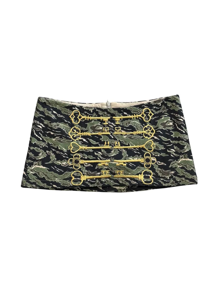 FOURFORTY | Key Embroidered Mini Skort - 4