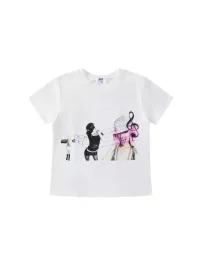 Reb form | White Short Sleeve Graphic T-Shirt