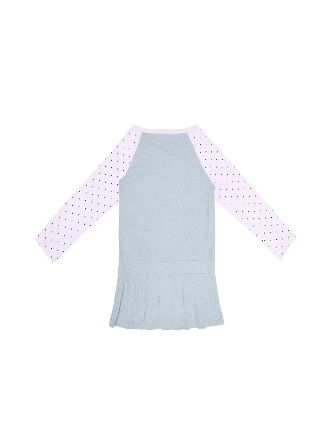 Hashtag DDD | Y2K Pixel Girl Off-Shoulder Long-Sleeve Pleated Dress