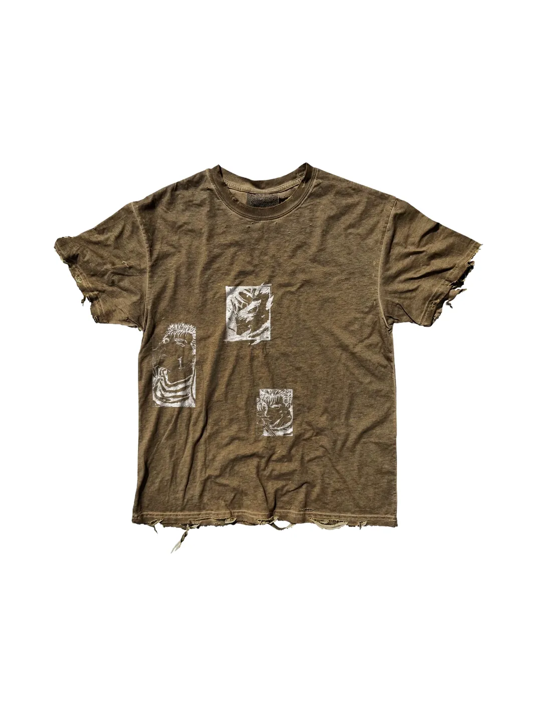 SHIBU | Unisex Vintage Distressed Punk Short-Sleeve T-Shirt