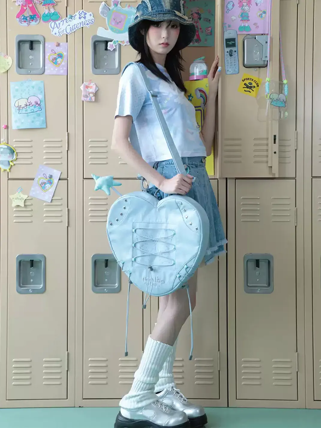 Hashtag DDD | Angel Wing Heart-Shaped Convertible Backpack