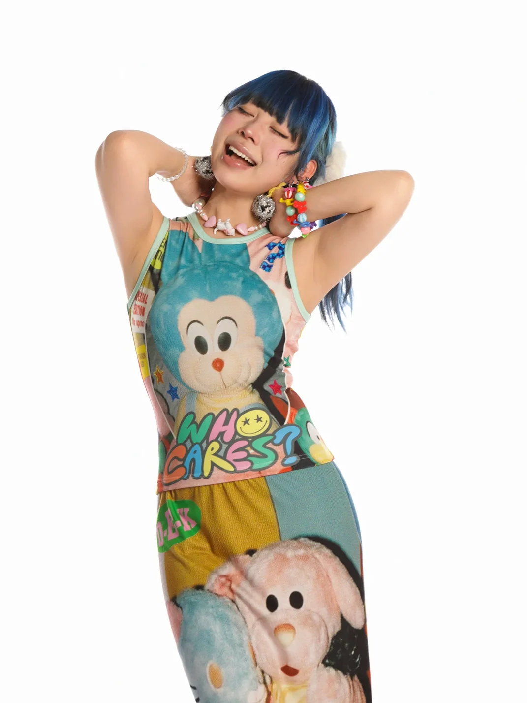 DeadEndKids | Cute Print Stretch Sleeveless Vest