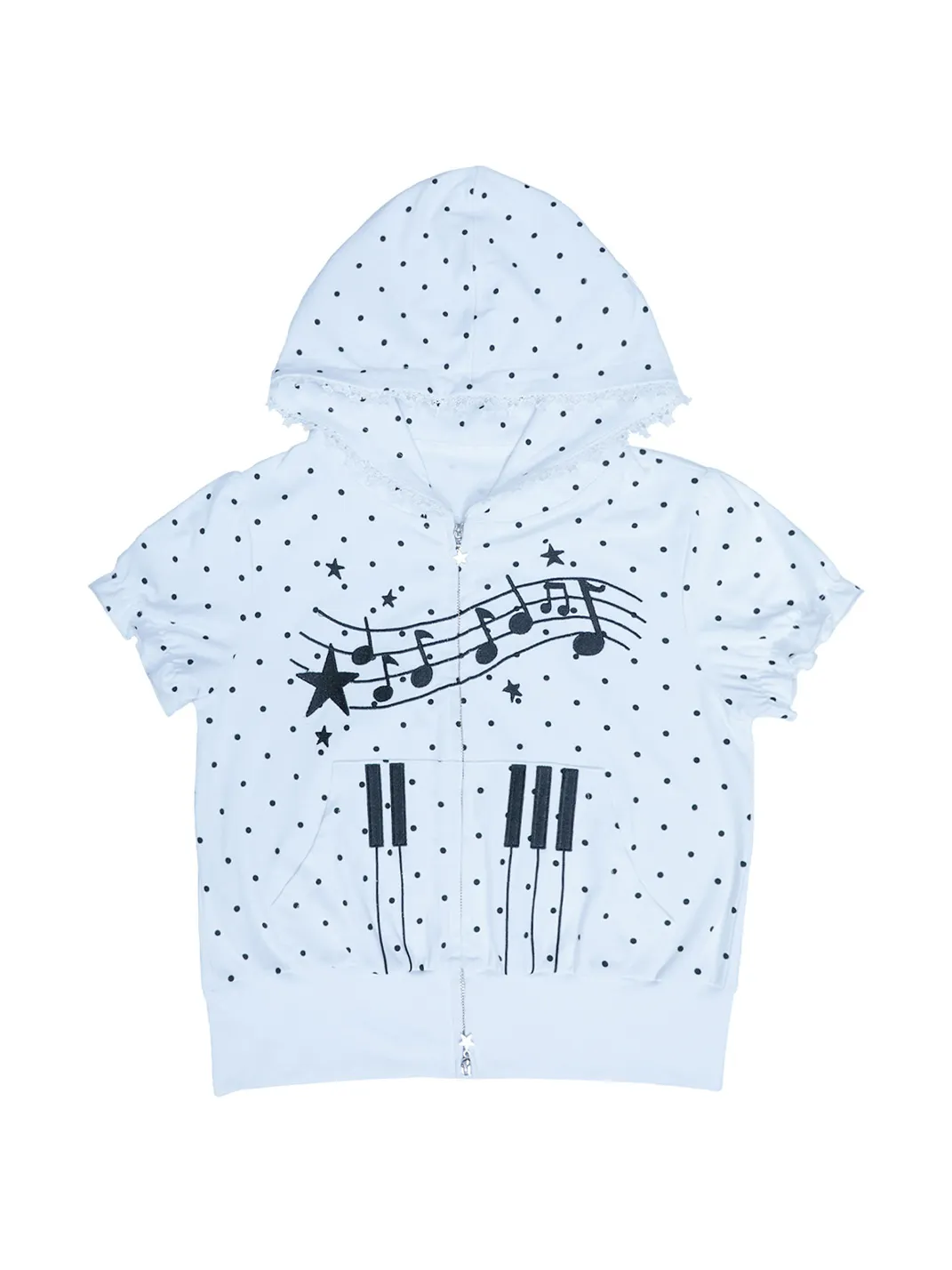 Hashtag DDD | Polka Dot Music Zip Hoodie