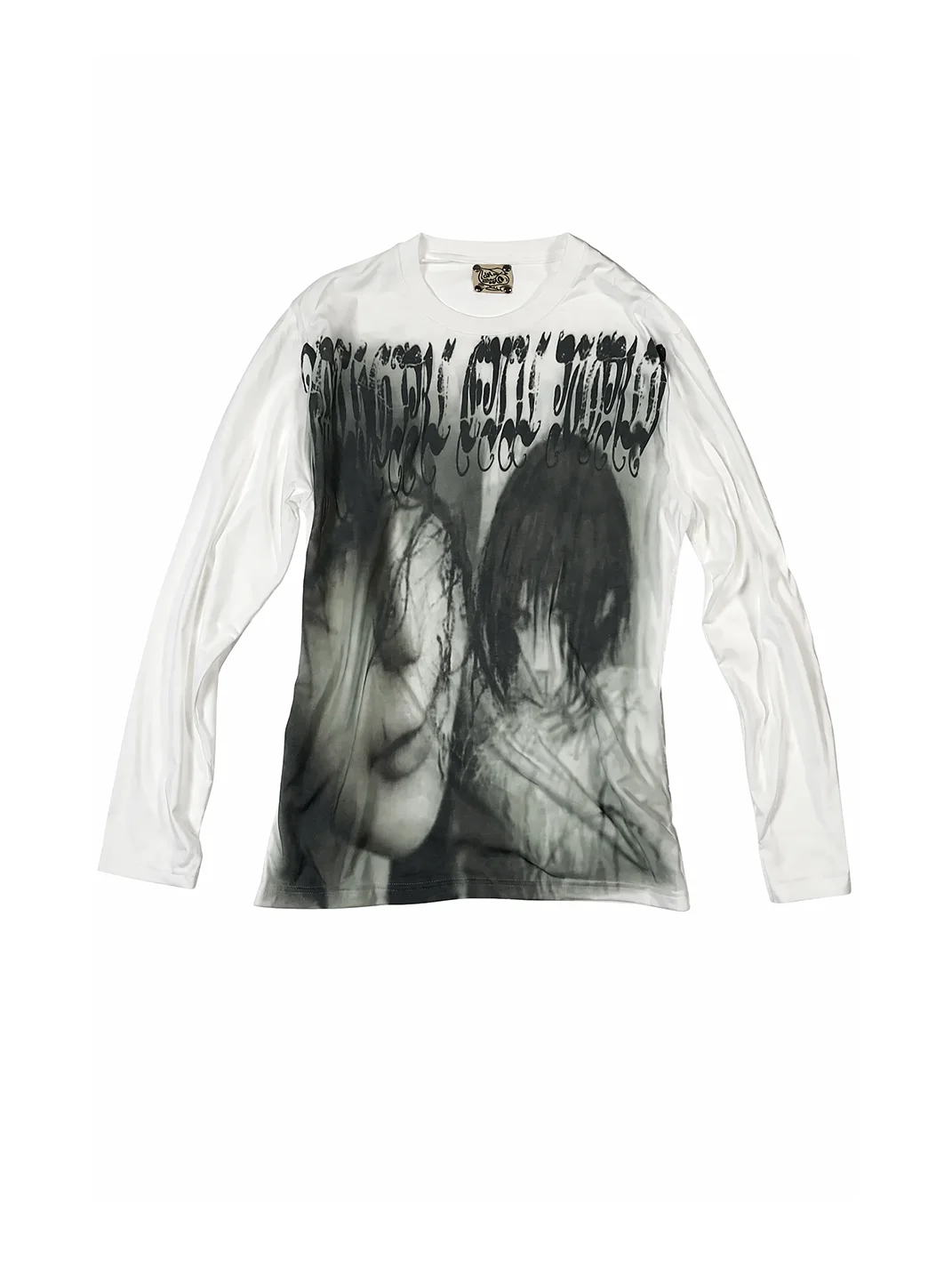 WEBBAR | Goth Emo Graphic Print 100% Cotton Long Sleeve T-Shirt