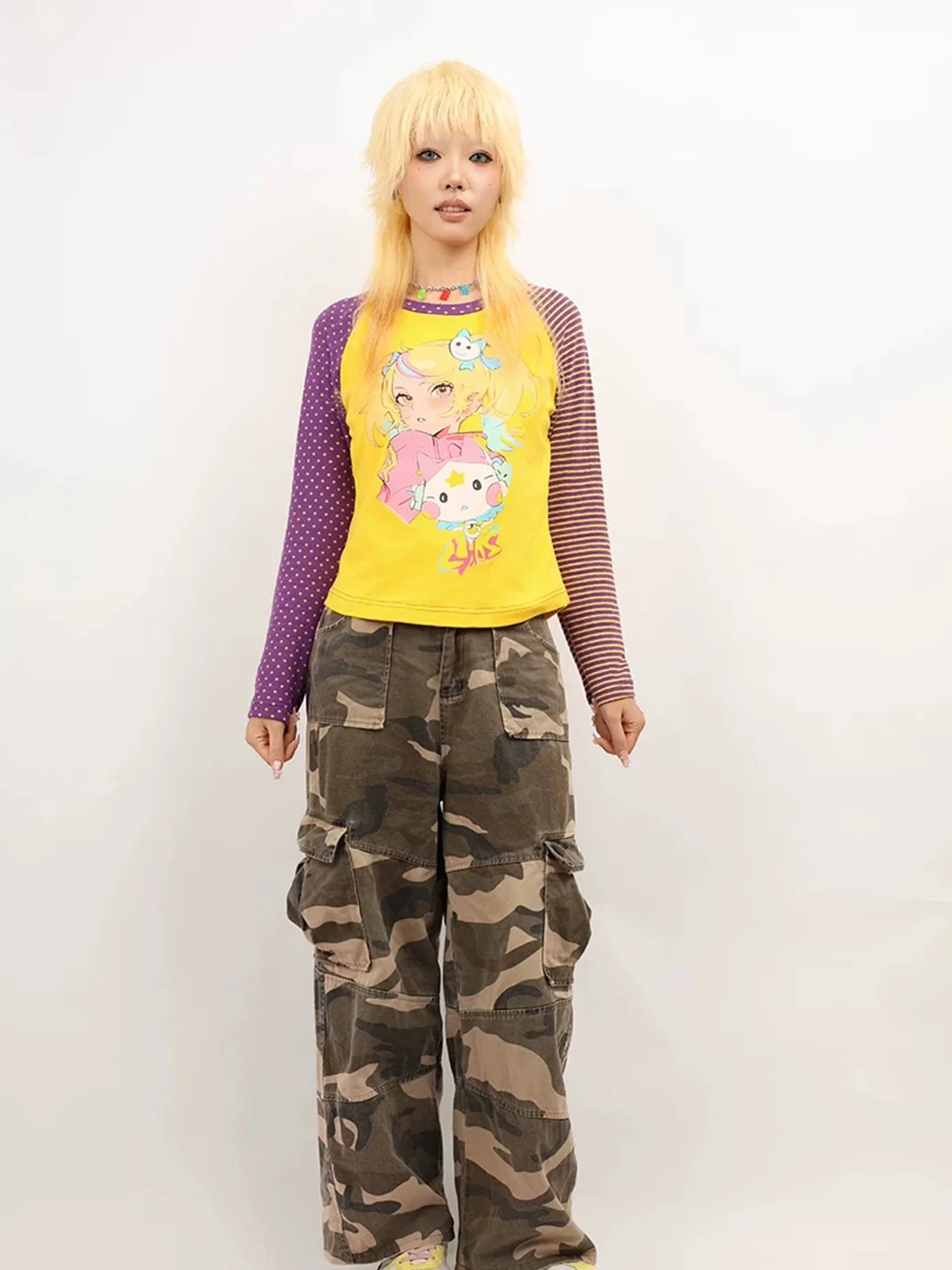 NIHONKIDS | Y2K Anime Girl Long Sleeve T-Shirt
