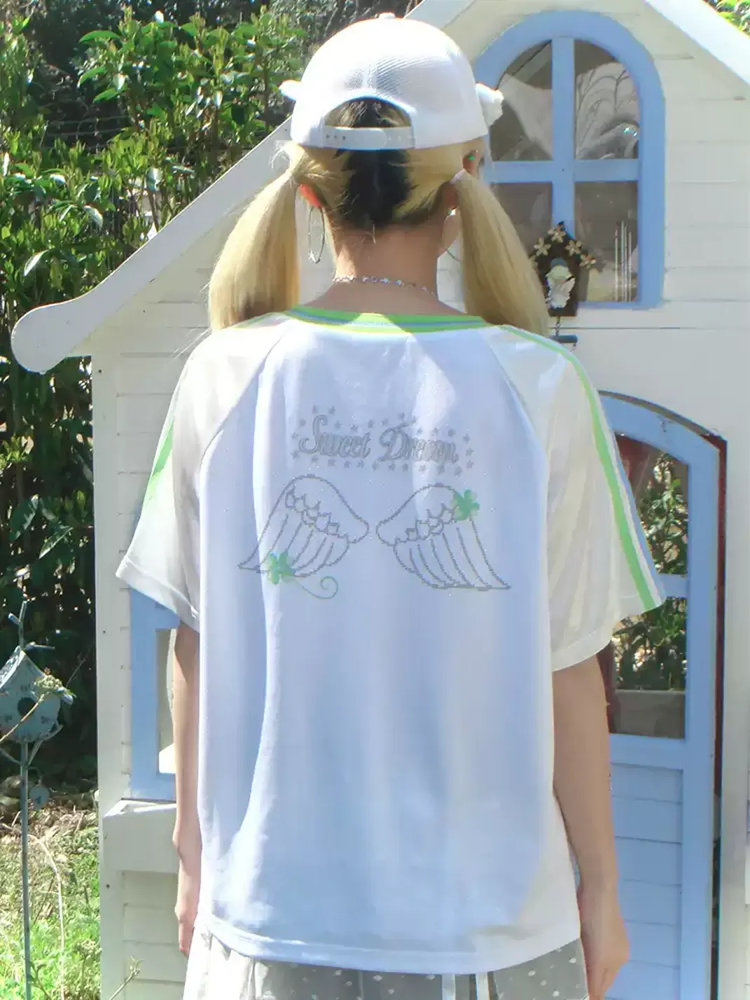 Hashtag DDD | Star Print Raglan Jersey Tee