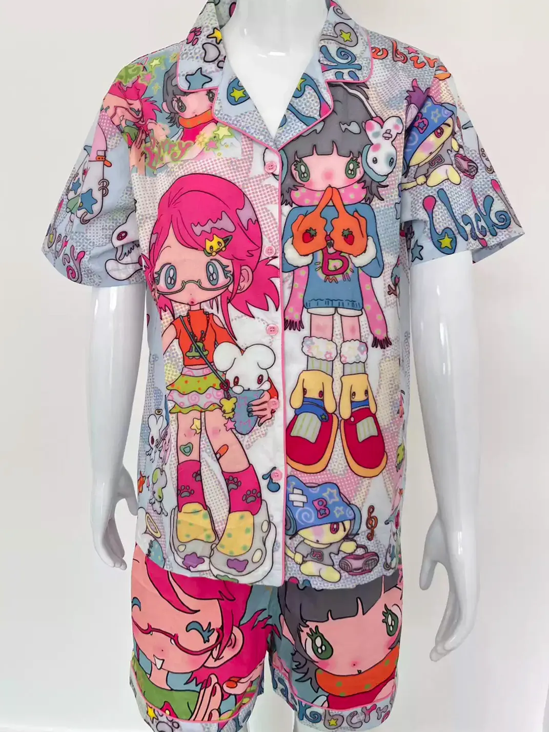 BlackBerry | Cartoon Print Cotton Pajama Set