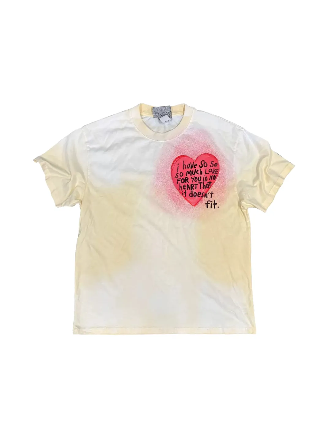 SHIBU | Dip-Dyed Gradient Heart Graphic Short-Sleeve T-Shirt