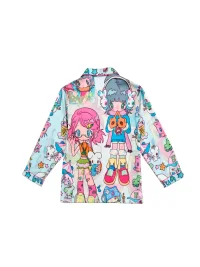 BlackBerry | Cartoon Two-Girl Printed Long-Sleeve Pajama Set