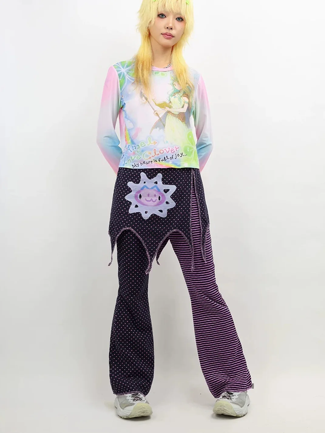 NIHONKIDS | Y2K Spliced Long Pants