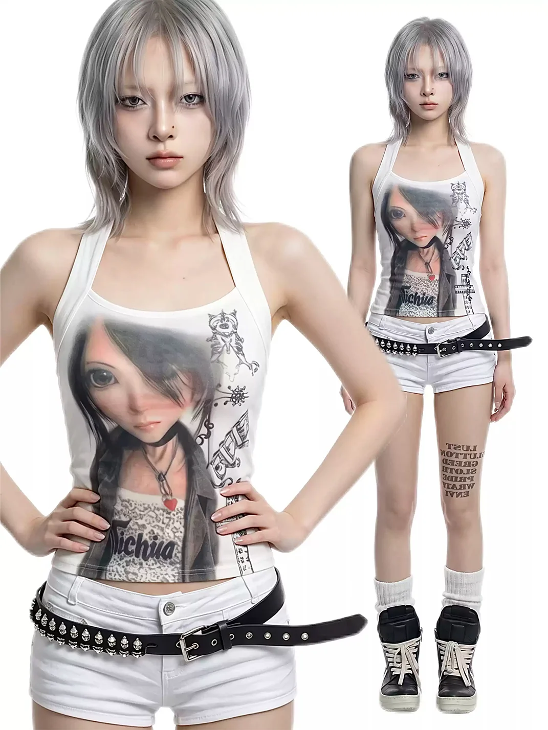 WEBBAR | Virtual Doll Print Halter Vest