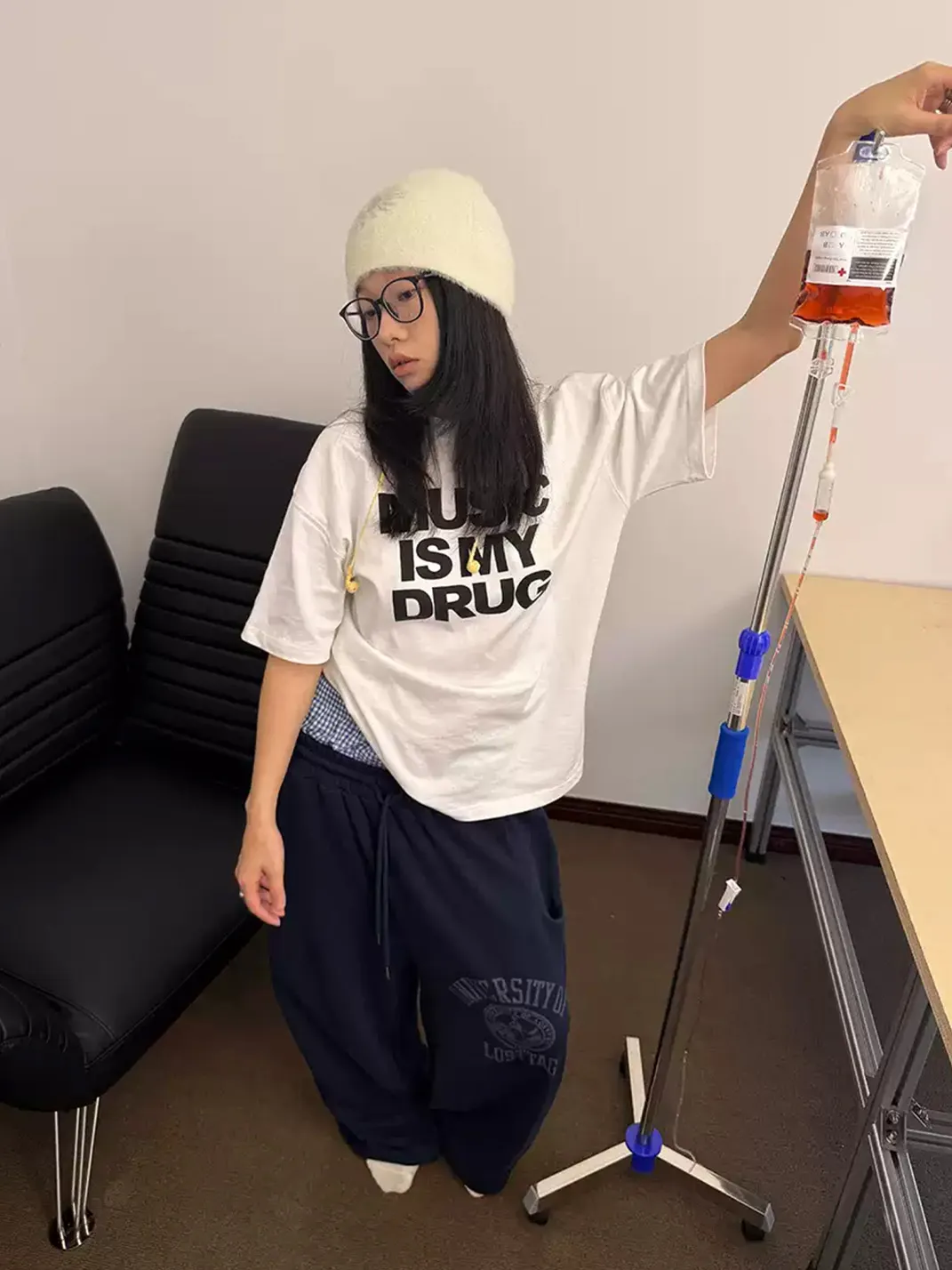 RAINMAKE | Music Is My Drug Slogan T-Shirt
