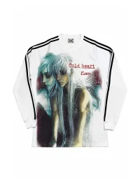 WEBBAR | Y2K Anime Character Heavyweight Long Sleeve Soccer Jersey