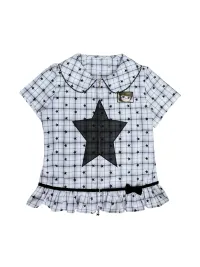 Hashtag DDD | Plaid Star Ruffled Shirt
