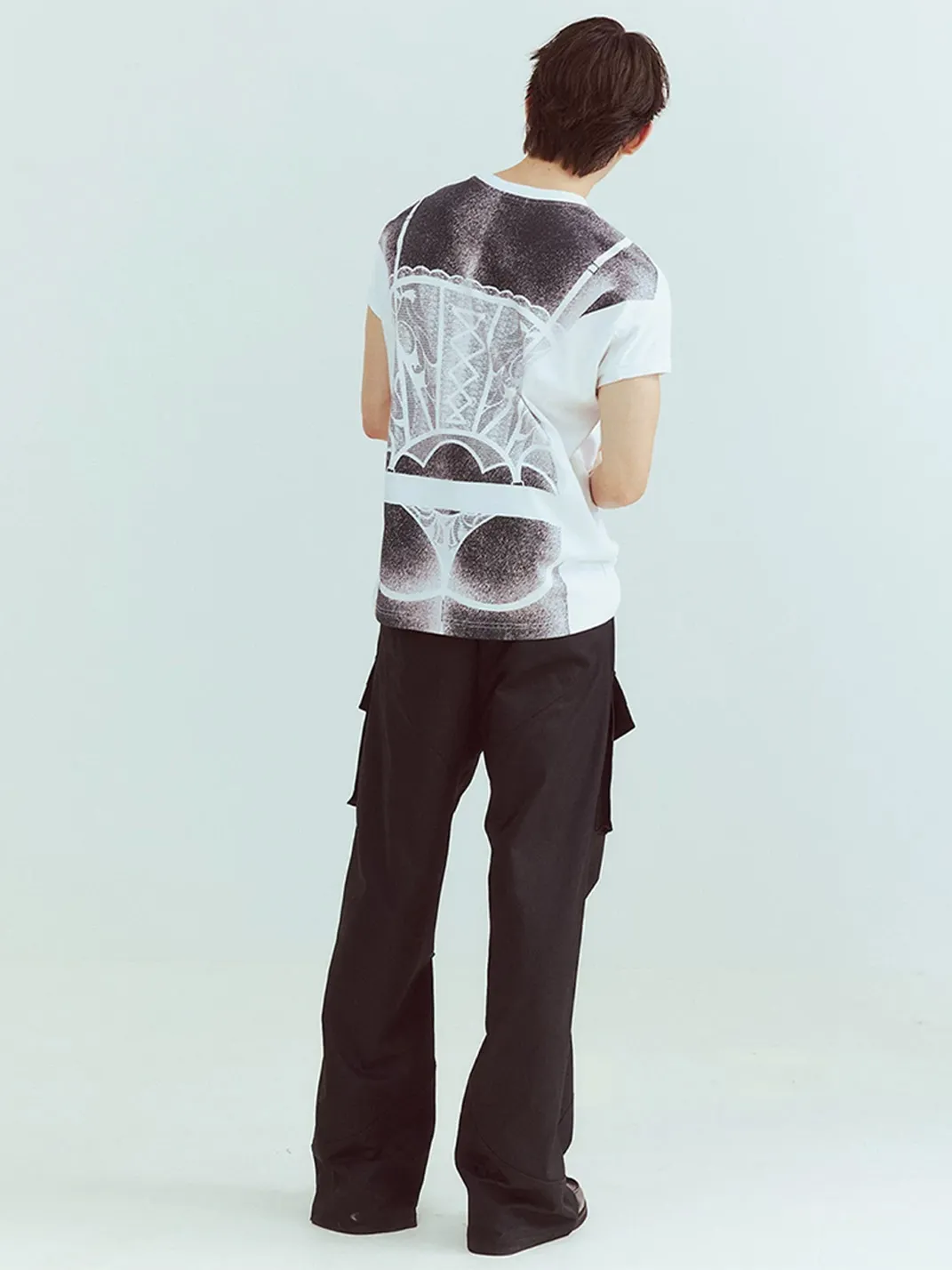 KADAKADA | Sculptural Granule Back Print Relaxed T-Shirt