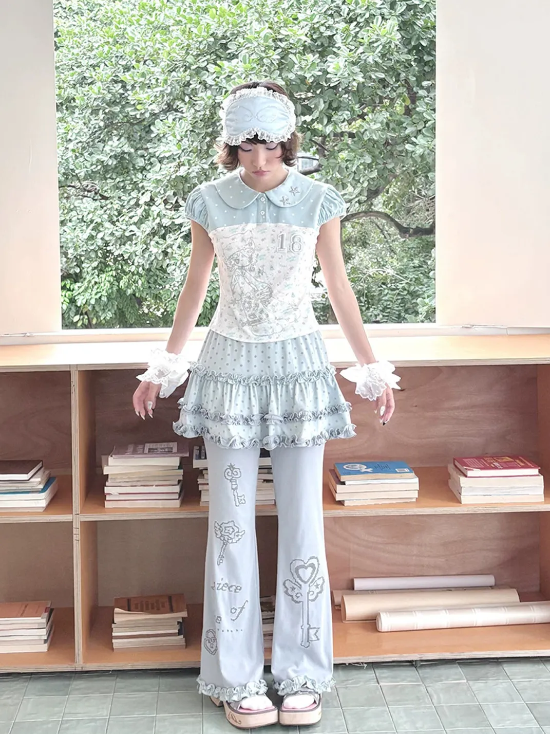 Hashtag DDD | Polka Dot Ruffled Flare Skort