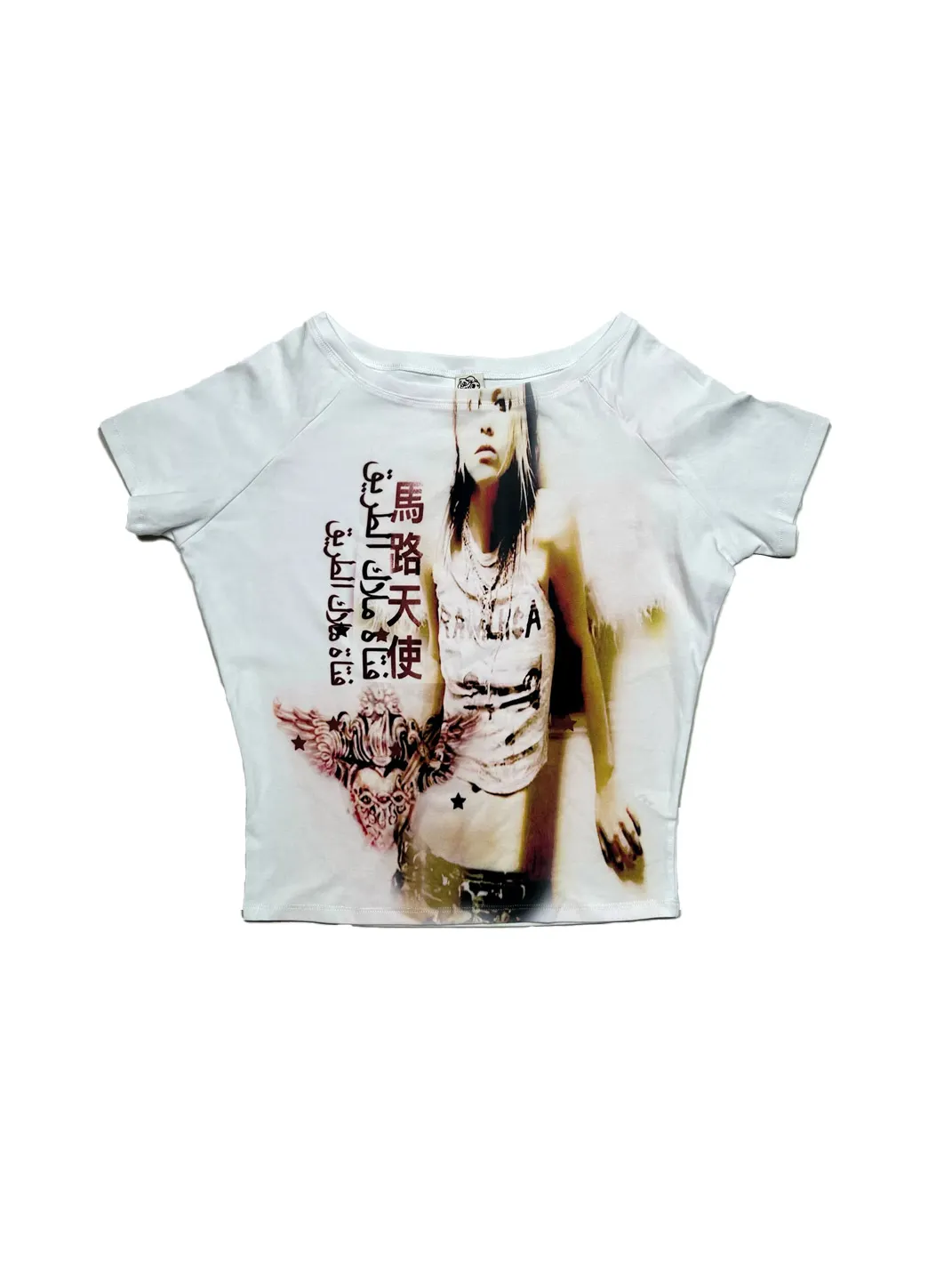 WEBBAR | Y2K Off-Shoulder T-Shirt