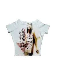 WEBBAR | Y2K Off-Shoulder T-Shirt
