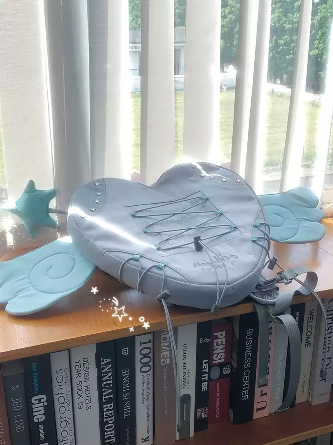 Hashtag DDD | Angel Wing Heart-Shaped Convertible Backpack