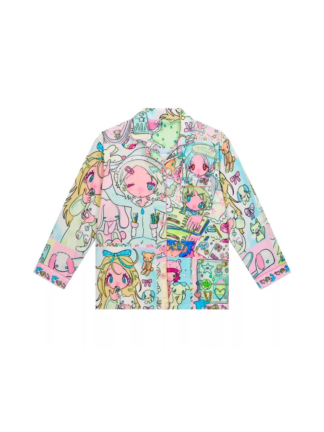 BlackBerry | Cartoon Print Long Sleeve Pajama Set