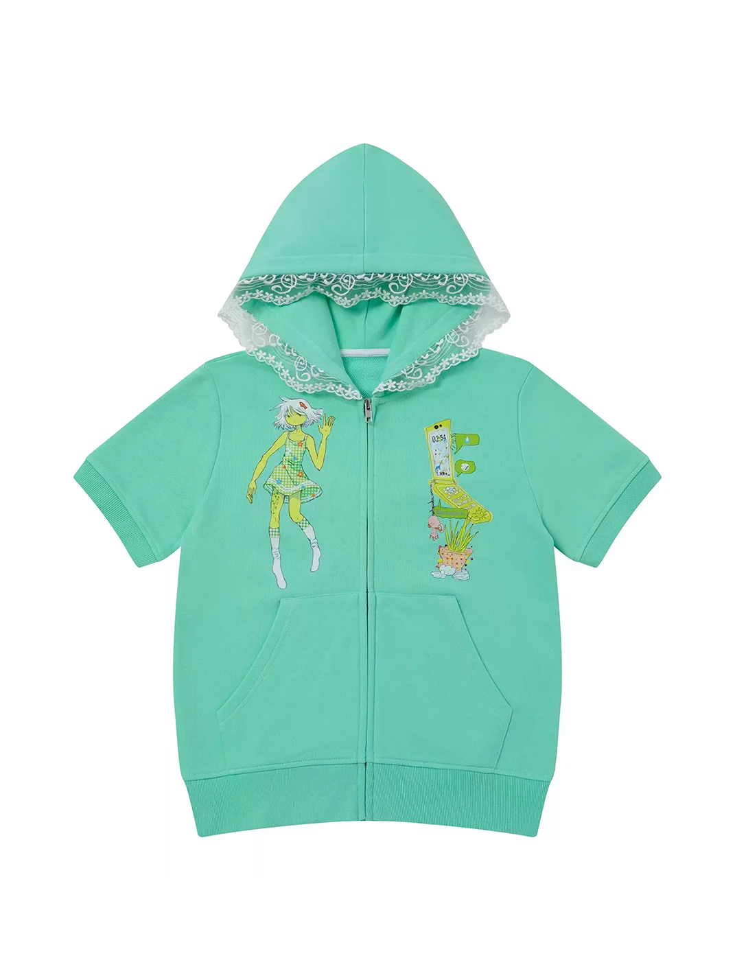 BlackBerry | Mint Green Lace Two-Piece Set