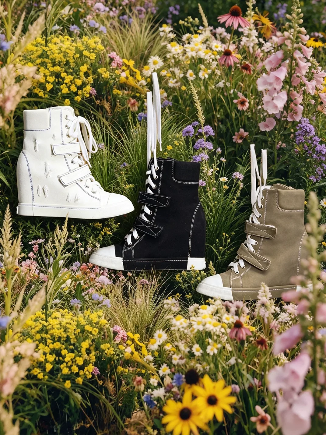 UnicornBlood | Retro Vulcanized Canvas Platform Sneakers