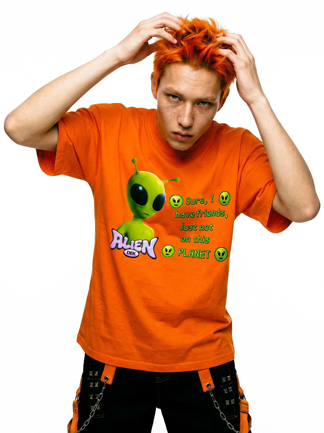 DeadEndKids | Alien Y2K Oversized T-Shirt