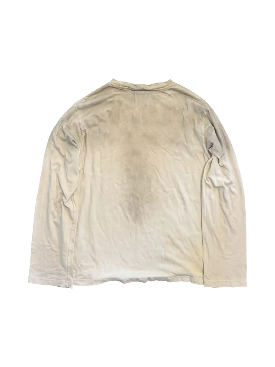 SHIBU | Distressed Abstract Graphic Long-Sleeve T-Shirt