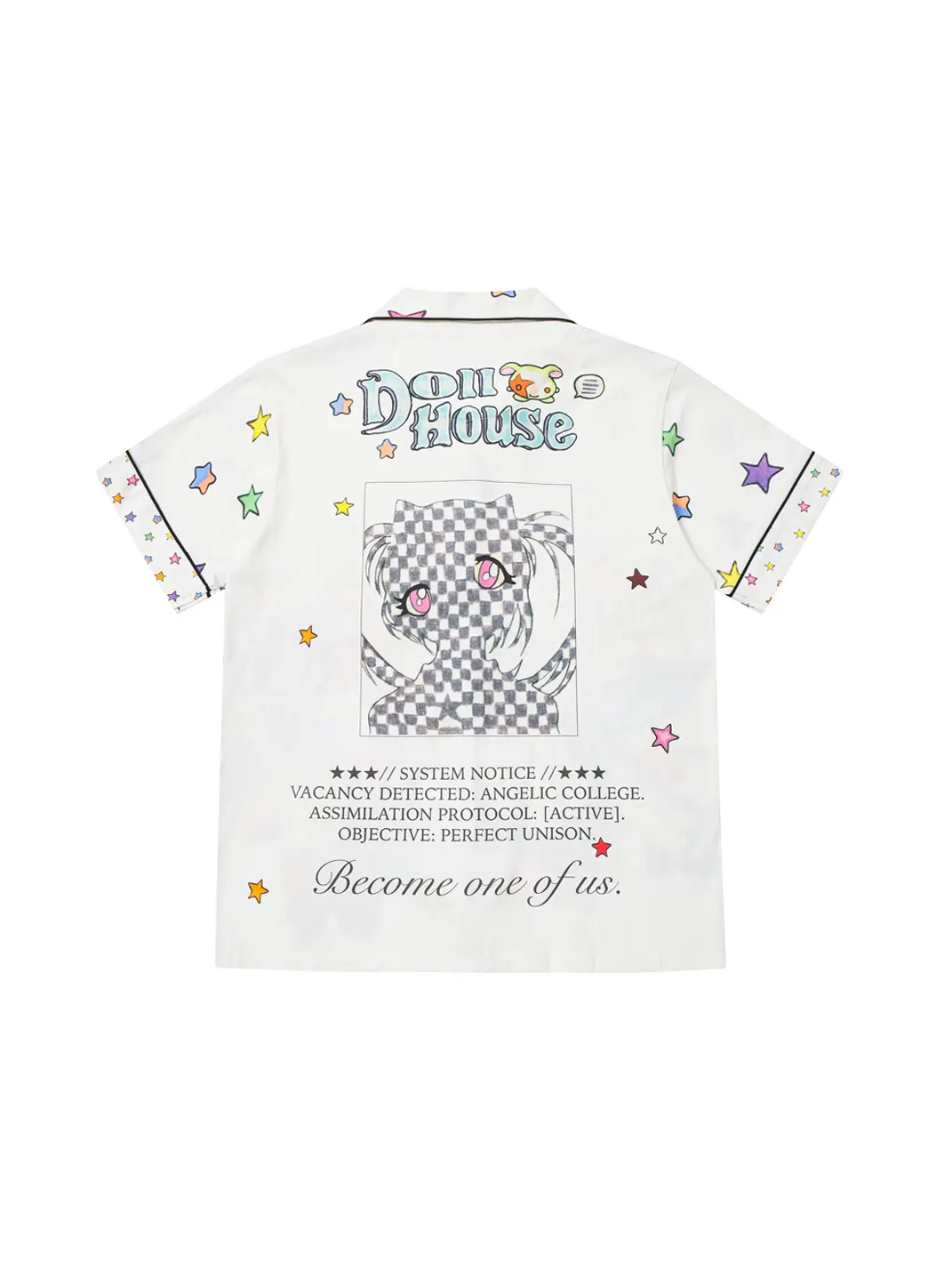 BlackBerry | Doll House Cartoon Print Short-Sleeve Pajama Set