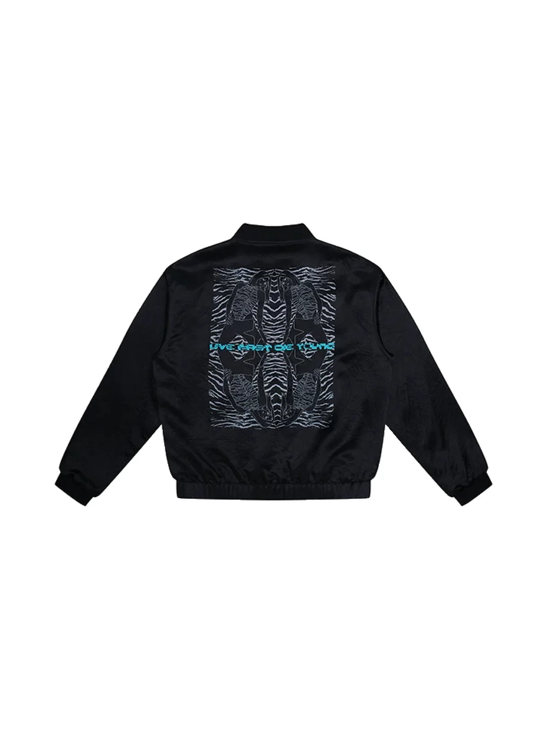 EMOBROTHER | Mirrored Tiger Print Acetate Sukajan Jacket