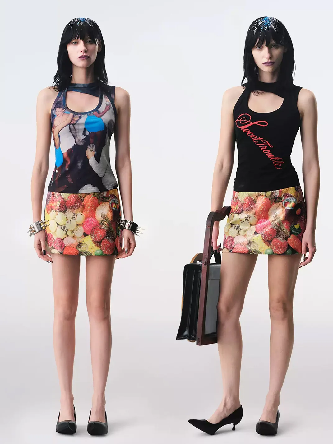 TRINITE | Deconstructed Wrap Sleeveless Tank Top