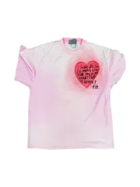 SHIBU | Dip-Dyed Gradient Heart Graphic Short-Sleeve T-Shirt