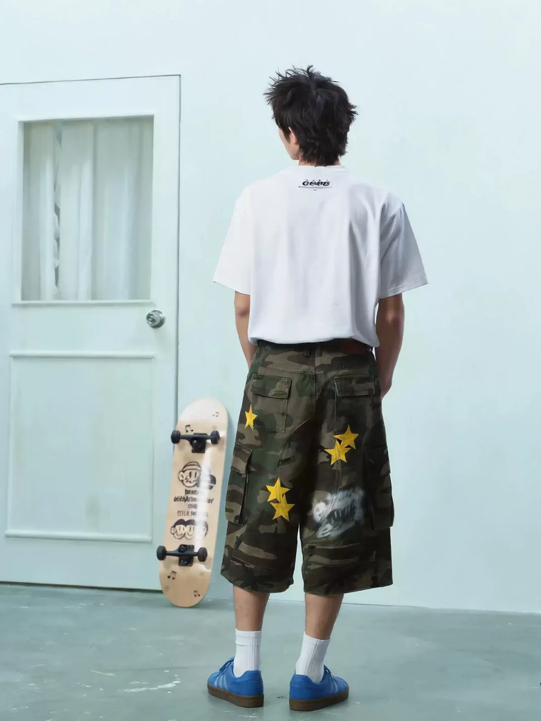 EeeeArtmonster | Camouflage Star Print Cargo Shorts