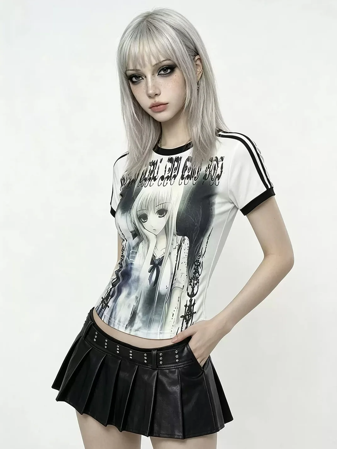 WEBBAR | Goth Visual-Kei Anime Short Sleeve Soccer Jersey