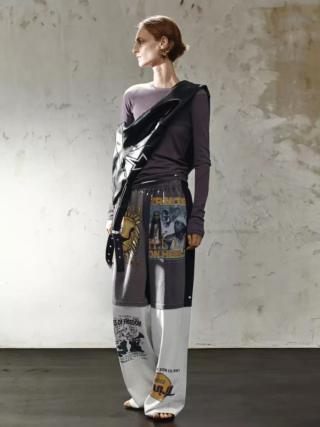 TRINITE | Multicolor Paneled Graphic Sport Pants