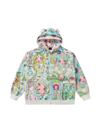 BlackBerry | Anime Print Ear Hood Zip Jacket