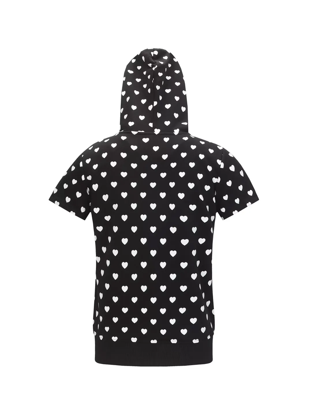 BlackBerry | Black Heart Print Cat-Ear Hooded Top and Shorts Set
