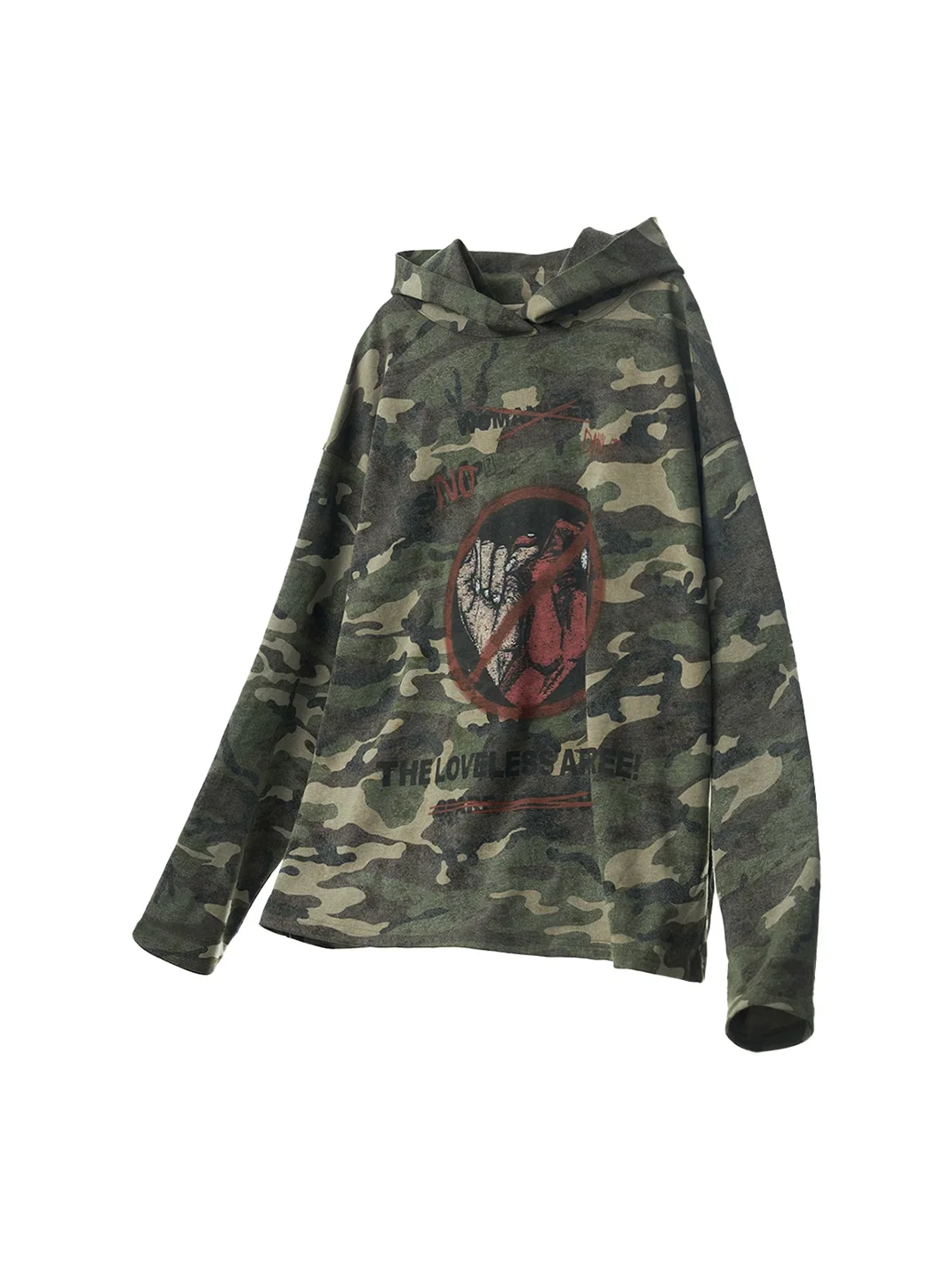 EMOBROTHER | Loveless Freedom Camouflage Graphic Hoodie