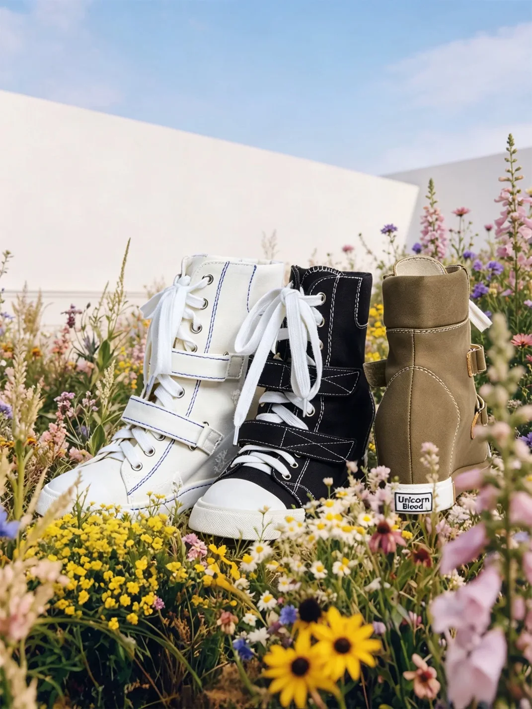 UnicornBlood | Retro Vulcanized Canvas Platform Sneakers