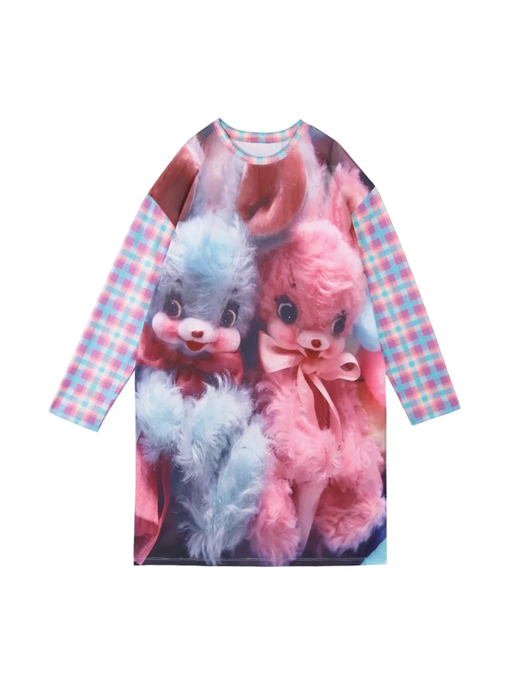 NIHONKIDS | Cute Rabbit Long Sleeve Dress