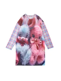 NIHONKIDS | Cute Rabbit Long Sleeve Dress