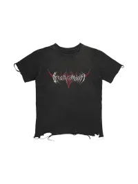 SHIBU | Unisex Heavy Metal Distressed Short Sleeve T-Shirt